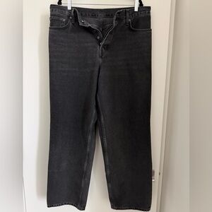 COS Rider Men’s Relaxed Faded Black Jeans